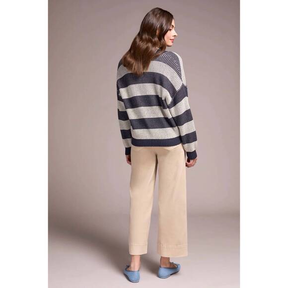 NEW TRIBAL long sleeve striped button front cardigan in striped - Picture 4 of 4